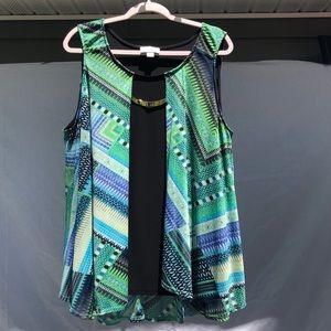 Fun sleeveless top!